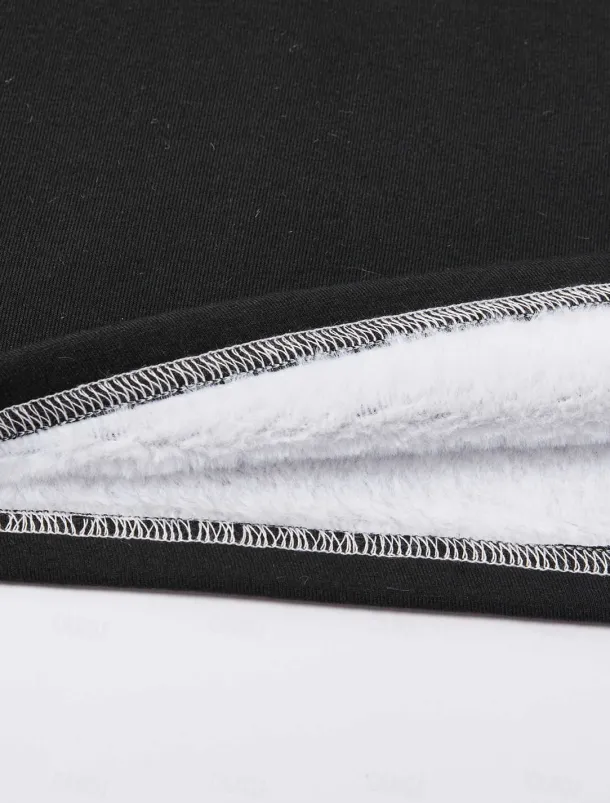 Women's Sporty Chic Hoodie Sweatshirt Pullover Sherpa Letter Casual Sports Print Warm Fuzzy Comfrt Hoodie Long Sleeve Top Micro-elastic Fall & Winter Comfrt Breathable Soft Fabric