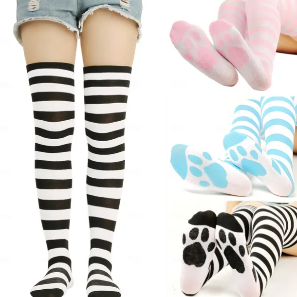 Women's Stockings Leg Warmers Boot Cuffs Party Home Daily Retro Acrylic Fibers Cosplay Sexy Warm Leg Shaping Casual / Daily 1 Pair