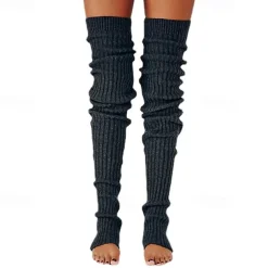 Women's Stockings Leg Warmers Boot Cuffs Party Gift Daily Retro Knit Cotton Casual Casual / Daily 1 Pair