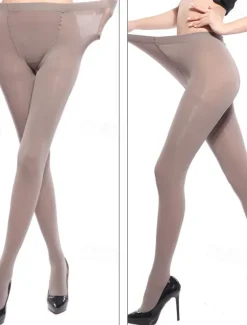 Women's Stockings Tights Butt Lift Leg Shaping High Elasticity Sexy C Nude Black One-Size