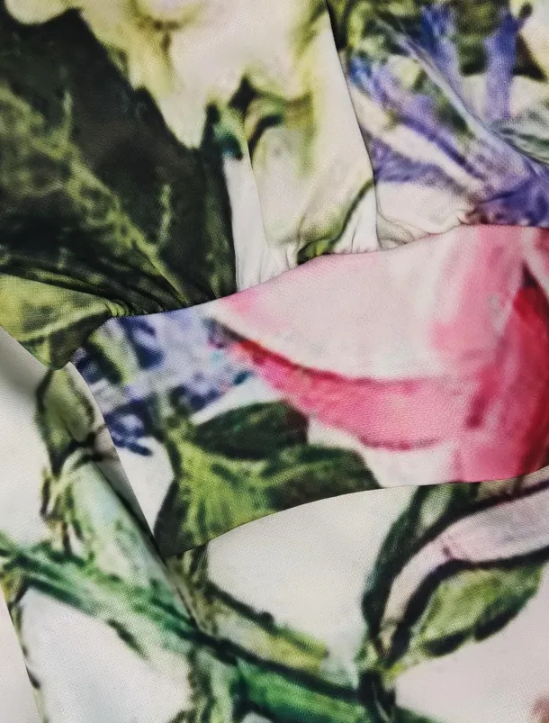 Women's Streetwear Basic T Shirt Tracksuit Pants Sets Long Sleeve Crew Neck Floral Drawstring Print Vacation Casual Daily White Yellow Red Fall & Winter Loose Fit