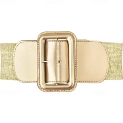 Women's Stretchy Belt 1950s Grease Outfits 3 Inch Wide Elastic Belts