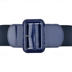 Women's Stretchy Belt 1950s Grease Outfits 3 Inch Wide Elastic Belts