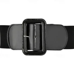 Women's Stretchy Belt 1950s Grease Outfits 3 Inch Wide Elastic Belts