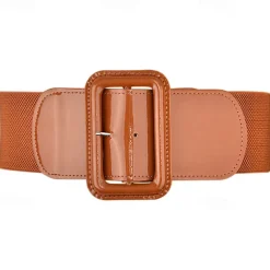 Women's Stretchy Belt 1950s Grease Outfits 3 Inch Wide Elastic Belts