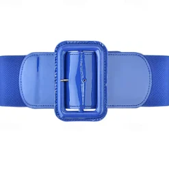 Women's Stretchy Belt 1950s Grease Outfits 3 Inch Wide Elastic Belts