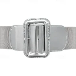 Women's Stretchy Belt 1950s Grease Outfits 3 Inch Wide Elastic Belts