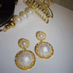 Women's Stud Earrings Fancy Joy Fashion Stylish Earrings Jewelry Gold For Party