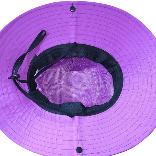 Women's Sun Hats Wide Brim Outdoor UV Protection Foldable Mesh Beach Fishing Hat with Ponytail Hole Hiking Hat Bucket Hat Boonie hat Summer Portable Breathable Patchwork Green Black Red Fuchsia