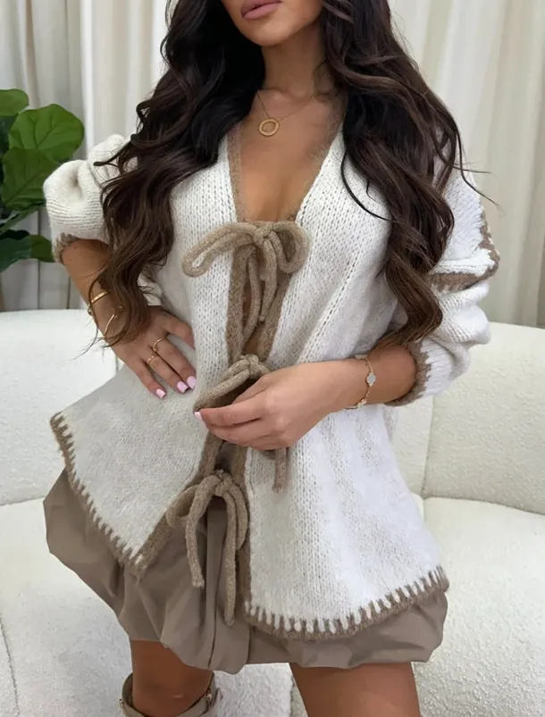 Women's Sweater Cardigan Elegant Fashion Streetwear Pure Color Open Front Pocket Knitted Long Sleeve Regular Tops Knit Outdoor Daily Weekend Pink Khaki Fall Winter