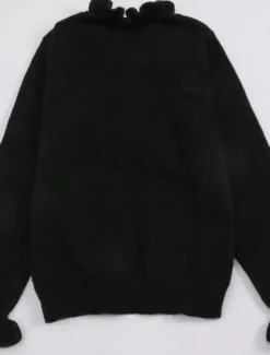 Women's Sweater Casual Soft Pure Color Ribbed V Neck Buttons Knitted Long Sleeve Regular Tops Knit Outdoor Daily Weekend Black White Summer Spring