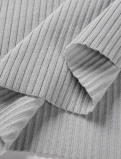 Women's Sweater Dress Knit Dress Jumper Dress Midi Dress Knitwear Fashion Daily Pure Color Outdoor Daily Vacation Going out Crew Neck Long Sleeve Tie Front Ruched 2023 Regular Fit Black Red Green S M