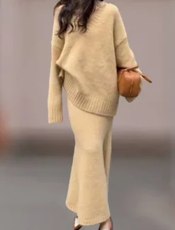 Women's Sweater Streetwear Casual Solid Color Fuzzy V Neck Knitted Long Sleeve Long Tops Knit Home Work Black Yellow Fall Winter