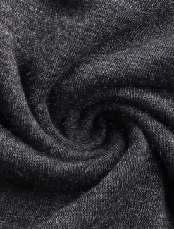 Women's Sweatshirt Casual Plain Street Dailywear Crew Neck Print Long Sleeve Dark Gray Fall Winter