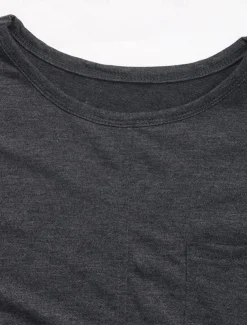 Women's Sweatshirt Casual Plain Street Dailywear Crew Neck Print Long Sleeve Dark Gray Fall Winter