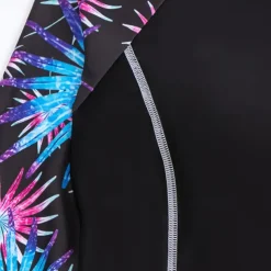 Women's Swim Trunks Rash guard Swimsuit Lightweight Long Sleeve Bathing Suit Swimsuit 2 Piece Swimming Surfing Beach Water Sports Patchwork Printed Summer Spring Autumn