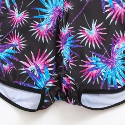 Women's Swim Trunks Rash guard Swimsuit Lightweight Long Sleeve Bathing Suit Swimsuit 2 Piece Swimming Surfing Beach Water Sports Patchwork Printed Summer Spring Autumn