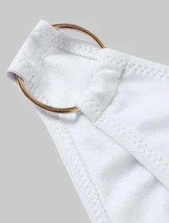 Women's Swimwear Bikini 2 Piece Cheeky Swimsuit Ruched 2 Piece Open Back Sexy Beach Wear Sexy Plain Pure Color Strapless Sleeveless Bathing Suits