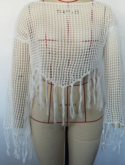 Women's Swimwear Cover Up Swim Dress Swimsuit Cut Out Vacation Beach Wear Plain Long Sleeve Bathing Suits