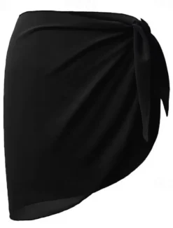 Women's Swimwear Cover Up Swimsuit Vacation Fashion Solid Color Sleeveless Bathing Suits