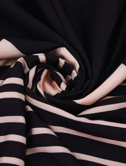 Women's Swimwear Cover Up Beach Dresses Swimsuit Vacation Beach Wear Geometric V Neck Long Sleeve