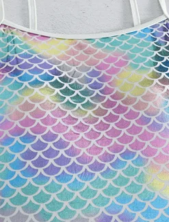 Women's Swimwear Monokini Swim Dress Swimsuit Backless Tummy Control High Waist Slim Vacation Beach Wear Ombre U Neck Sleeveless Bathing Suits