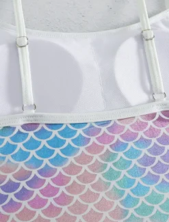 Women's Swimwear Monokini Swim Dress Swimsuit Backless Tummy Control High Waist Slim Vacation Beach Wear Ombre U Neck Sleeveless Bathing Suits