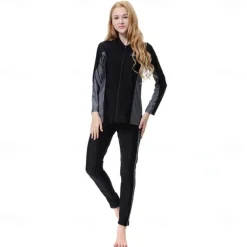 Women's Swimwear Swimsuits Religious Saudi Arabic Arabian Muslim Ramadan Adults Top Pants Headpiece