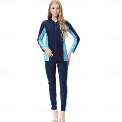 Women's Swimwear Swimsuits Religious Saudi Arabic Arabian Muslim Ramadan Adults Top Pants Headpiece