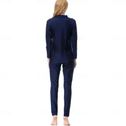 Women's Swimwear Swimsuits Religious Saudi Arabic Arabian Muslim Ramadan Adults Top Pants Headpiece