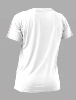 Women's T Shirt Cotton Shirt Letter Casual Short Sleeve Round Neck Regular Tops Daily Print White Summer