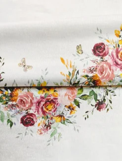 Women's T shirt Long Sleeve Basic Floral Print Long Sleeve Regular Tops Round Neck Holiday Weekend White Pink Red Navy Blue Blue Fall & Winter Prefall