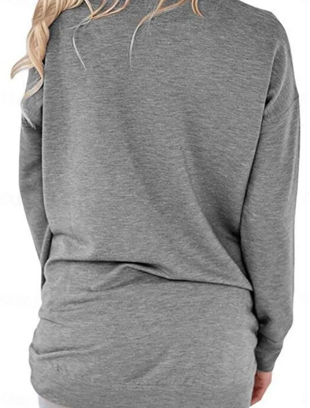 Women's T Shirt Plain Stylish Classic Modern Short Sleeve Crew Neck Regular Tops Daily Weekend Pocket Red Blue Purple Gray Summer Spring Fall