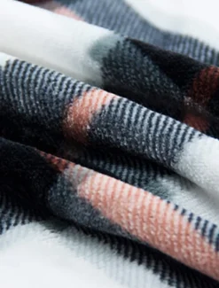 Women's Teddy Coat Coat Warm Pocket Fashion Casual Plaid Work Street Single Breasted Lapel Loose Fit Long Sleeve Outerwear Black Fall Winter