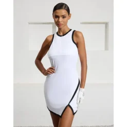 Women's Tennis Dress Golf Dress White Sleeveless Dress Ladies Golf Attire Clothes Outfits Wear Apparel