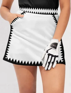 Women's Tennis Skirts Golf Skirts 16inch Pickleball White Sun Protection Tennis Clothing Ladies Golf Attire Clothes Outfits Wear Apparel