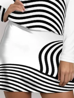 Women's Tennis Skirts Golf Skirts 16inch Pickleball Black Pink Red Sun Protection Tennis Clothing Stripes Ladies Golf Attire Clothes Outfits Wear Apparel