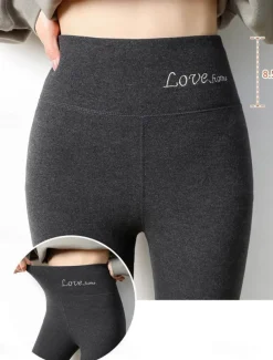 Women's Tights Leggings Plain High Waist Ankle-Length Nude