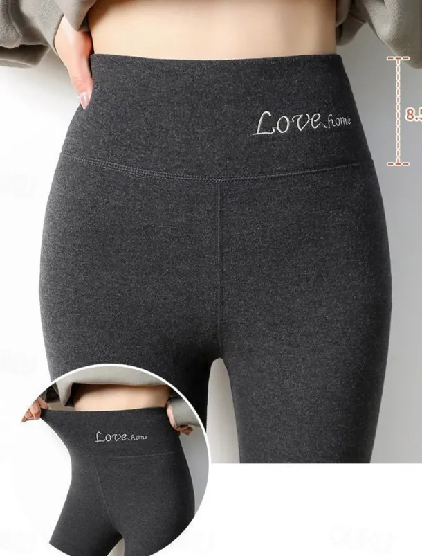 Women's Tights Leggings Plain High Waist Ankle-Length Nude