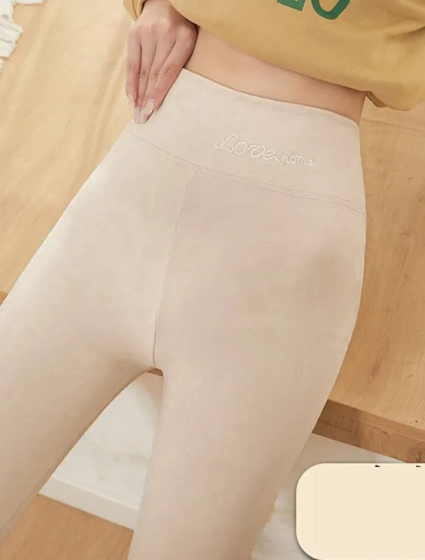 Women's Tights Leggings Plain High Waist Ankle-Length Nude