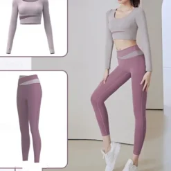 Women's Tracksuit Activewear Set 2 Piece Casual Long Sleeve High Waist Breathable Soft Fitness Gym Workout Running Sportswear Activewear Solid Colored Black Light Green Blue