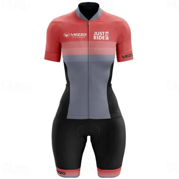 Women's Triathlon Tri Suit Short Sleeve Triathlon Pink+White Blue + Red + Black Black Graphic Bike Lycra Sports Graphic Clothing Apparel