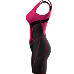 Women's Triathlon Tri Suit Sleeveless Mountain Bike MTB Road Bike Cycling Forest Green Black Pink Bike UV Resistant Breathable Quick Dry Spandex Sports Solid Color Patterned Geometic Clothing Apparel