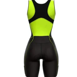 Women's Triathlon Tri Suit Sleeveless Mountain Bike MTB Road Bike Cycling Forest Green Black Pink Bike UV Resistant Breathable Quick Dry Spandex Sports Solid Color Patterned Geometic Clothing Apparel