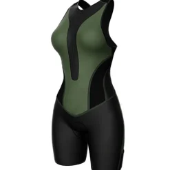 Women's Triathlon Tri Suit Sleeveless Mountain Bike MTB Road Bike Cycling Forest Green Black Pink Bike UV Resistant Breathable Quick Dry Spandex Sports Solid Color Patterned Geometic Clothing Apparel