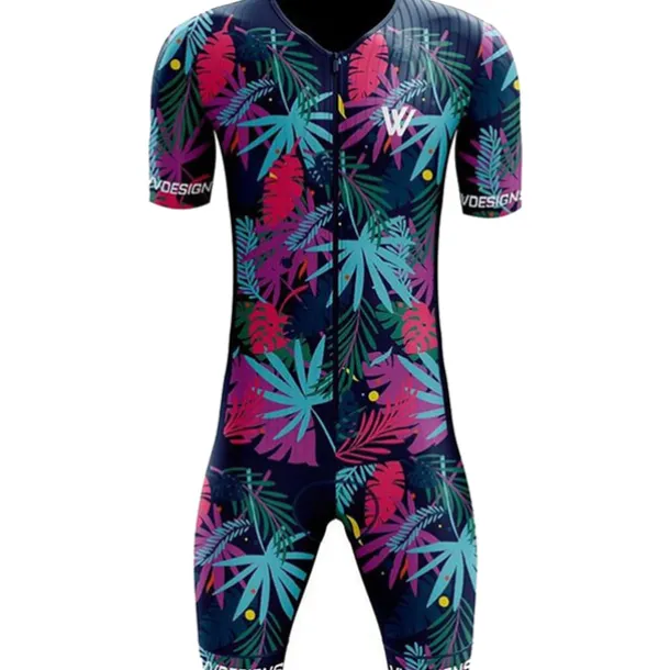 Women's Triathlon Tri Suit Short Sleeve Cycling Jersey with Shorts Summer Polyester Dark Grey Mineral Green Red and White Bike Clothing Suit Breathable Quick Dry Sweat wicking Sports Mountain Bike