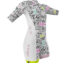 Women's Triathlon Tri Suit Short Sleeve Cycling Jersey with Shorts Summer Polyester Dark Grey Mineral Green Red and White Bike Clothing Suit Breathable Quick Dry Sweat wicking Sports Mountain Bike