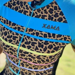 Women's Triathlon Tri Suit Short Sleeve Mountain Bike MTB Road Bike Cycling Black Green Orange Rainbow Patchwork Bike Clothing Suit Breathable Quick Dry Back Pocket Sweat wicking Spandex Sports