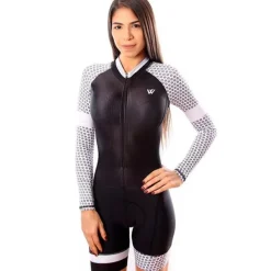 Women's Triathlon Tri Suit Long Sleeve Mountain Bike MTB Road Bike Cycling Violet Pink+White Camouflage Blue Bike Breathable Quick Dry Sports Clothing Apparel