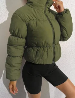 Women's Tunic Dressy Tops Solid Color Elegant Daily Long Sleeve V Neck Army Green Spring Fall Winter